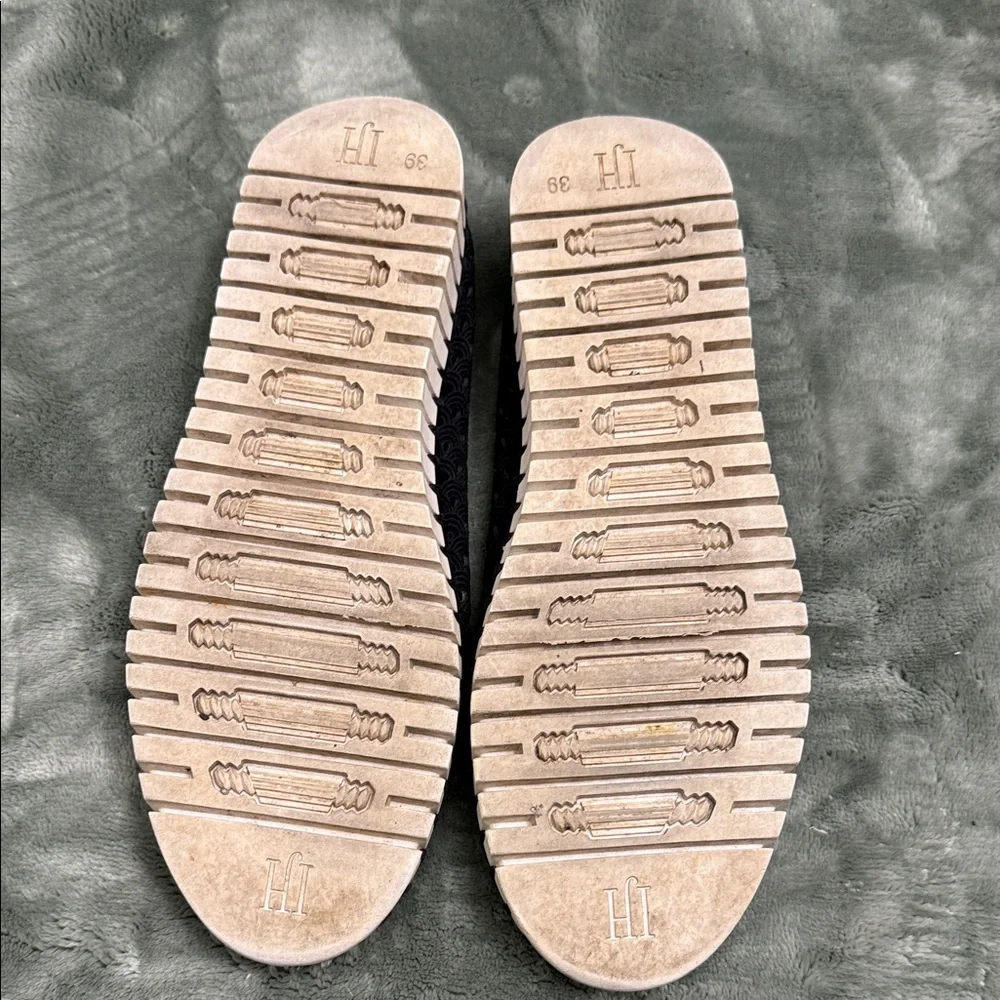 Ilse Jacobsen Black Espadrille Slip-Ons